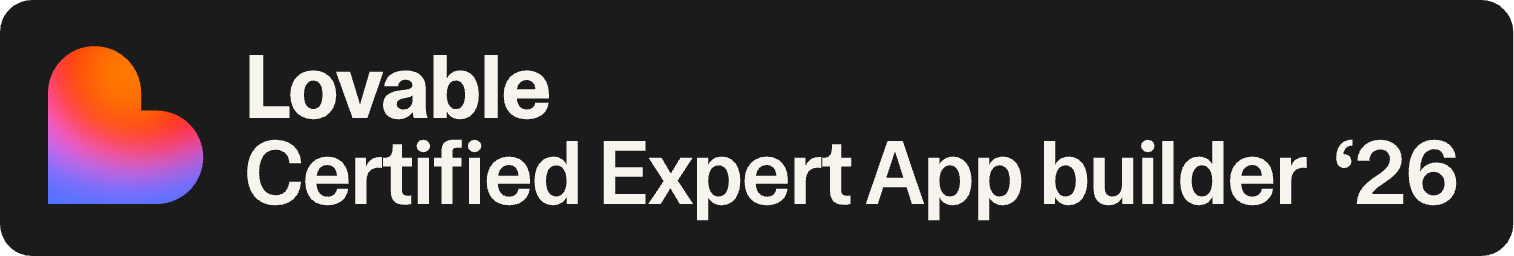 Lovable Certified Expert App Builder '26